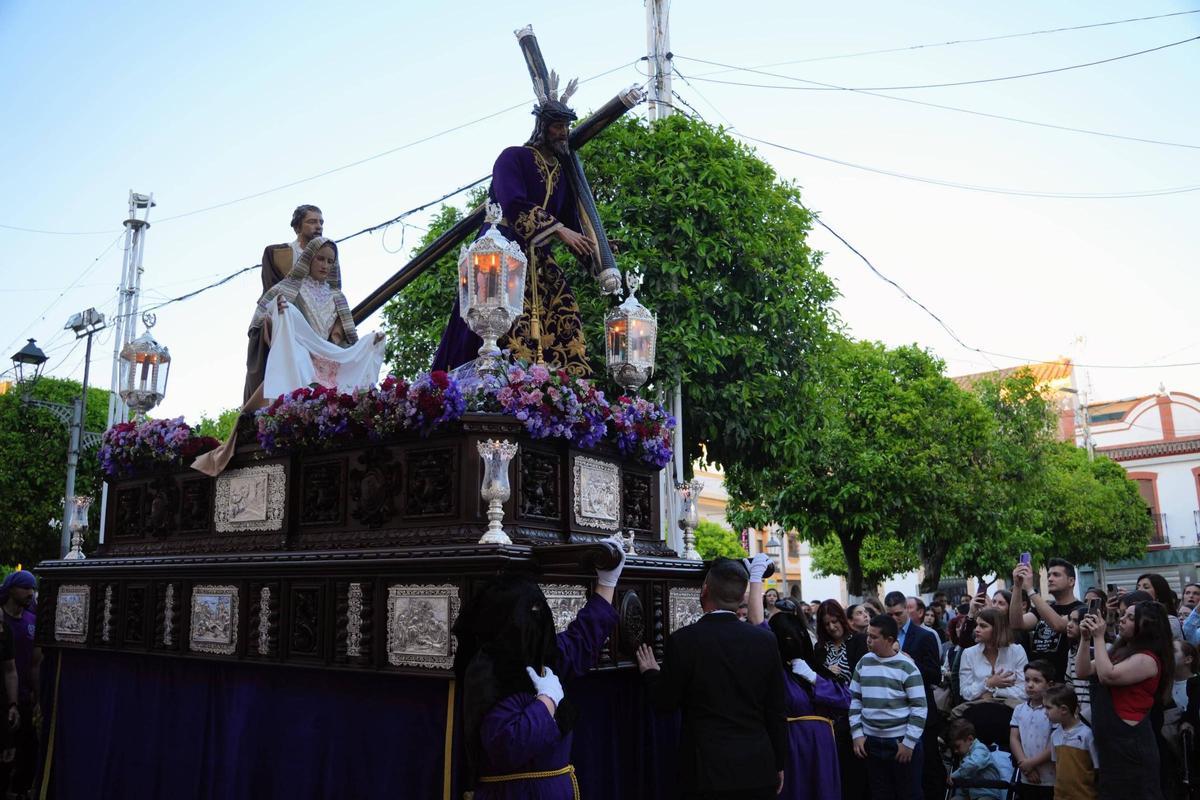 El Nazareno de Fuente Palmera, en la tarde del pasado Jueves Santo.