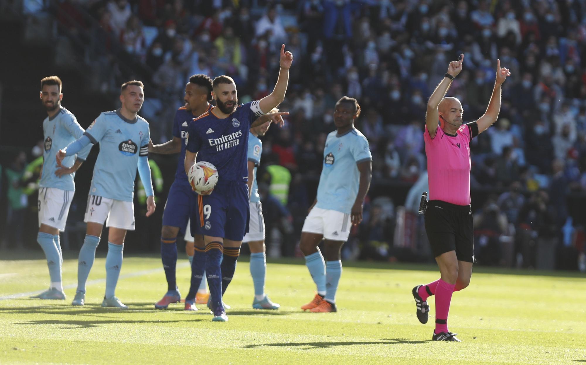 Así se está viviendo el cara a cara entre el Celta y el Madrid en Balaídos