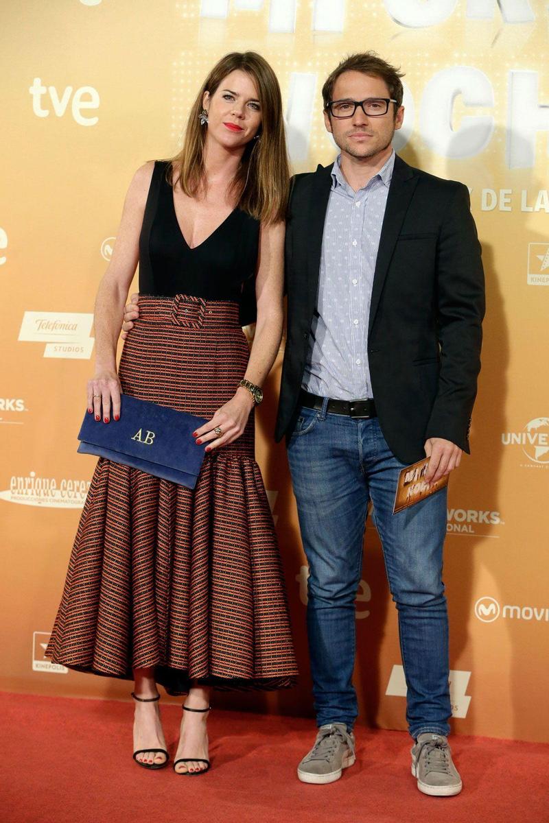 Amelia Bono y Manuel Martos en el estreno de 'Mi gran noche'