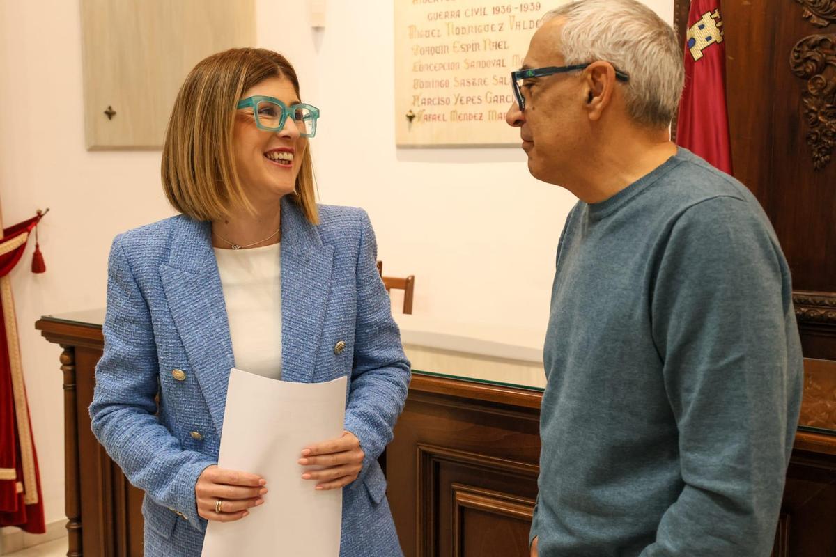 Medina y Terrones tras su comparecencia.