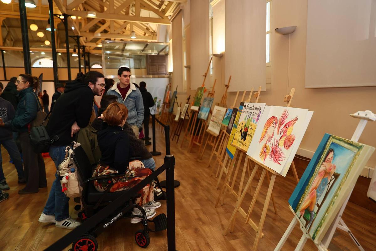 Los participantes en el XII Concurso de Pintura Rápida Los participantes en el XII Concurso de Pintura Rápida