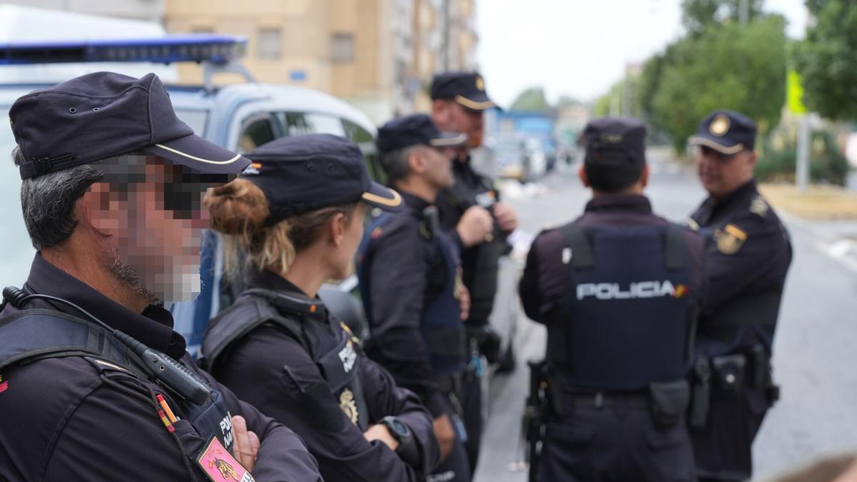 Efectivos de la Policía Nacional.