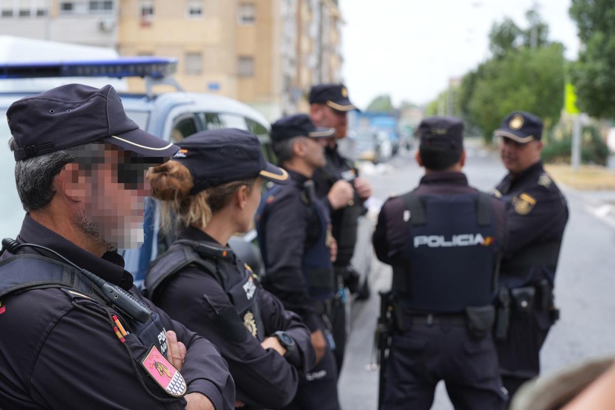 Efectivos de la Policía Nacional.