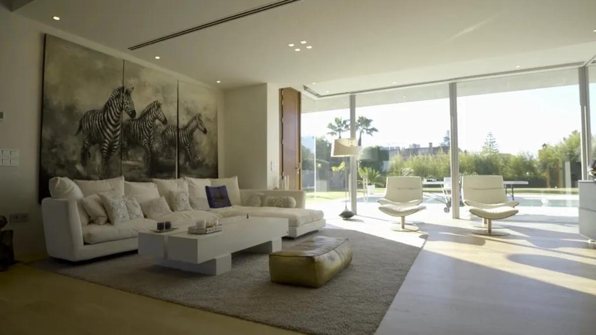 La sala de estar de la casa de Joaquín Sánchez.