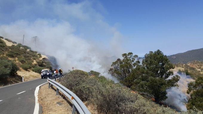 Incendio en la cumbre de Gran Canaria