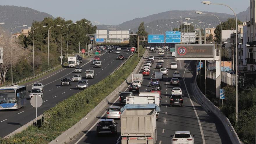 Primer día de límite de velocidad a 80 km/h en la Vía de Cintura de Palma