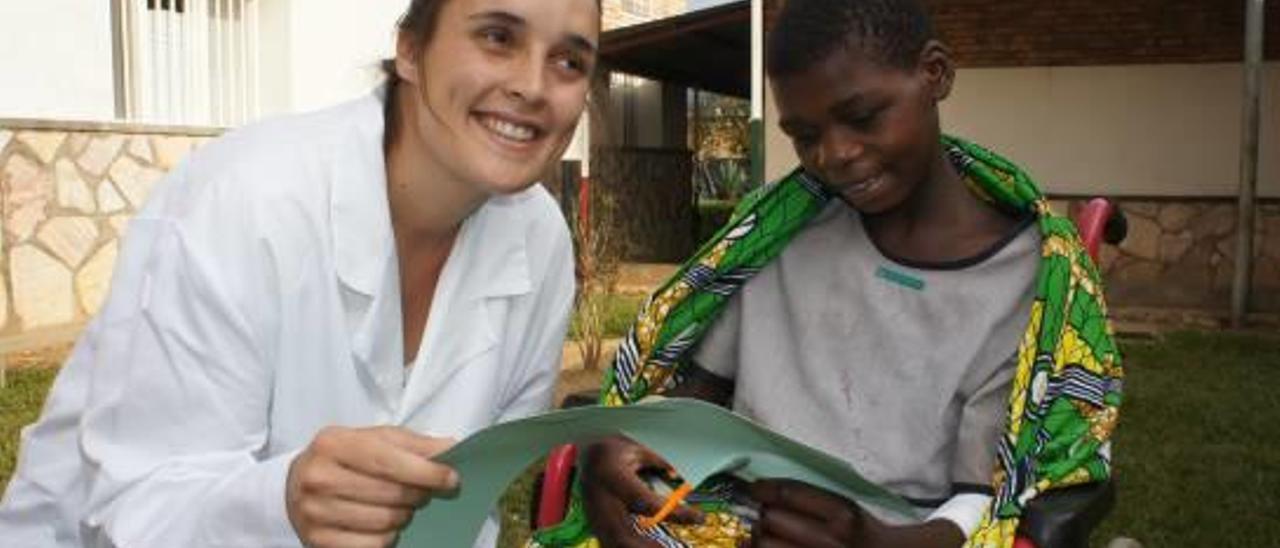 Ana Peñalver, durante su estancia en Ruanda.