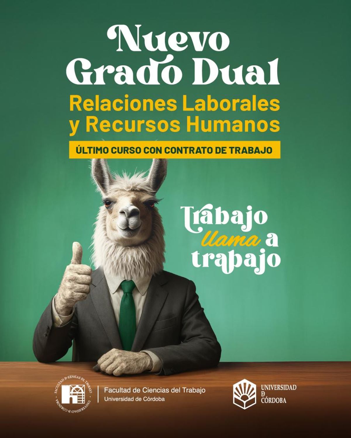 Campaña publicitaria del nuevo grado.