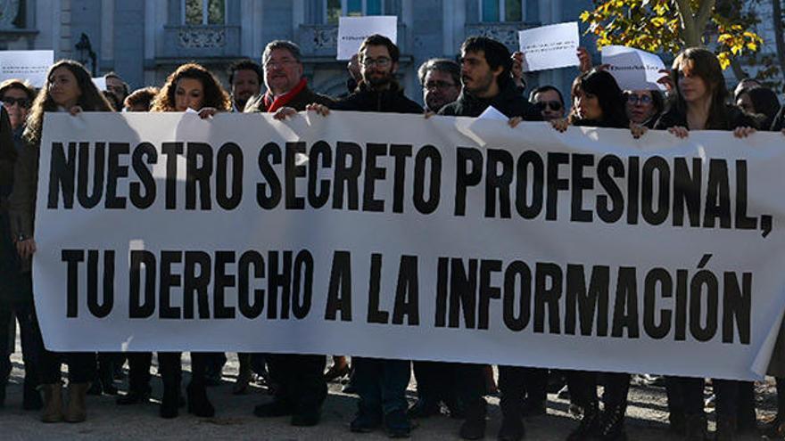 Concentraciones de periodistas en Madrid y Barcelona