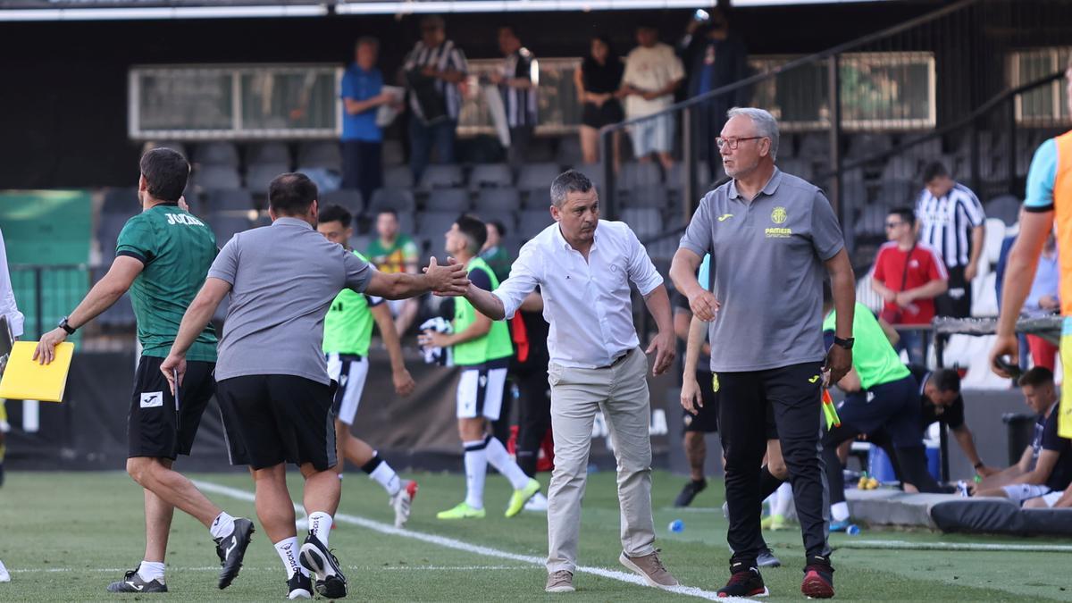 Miguel Álvarez durante el Castellón-Villarreal B.