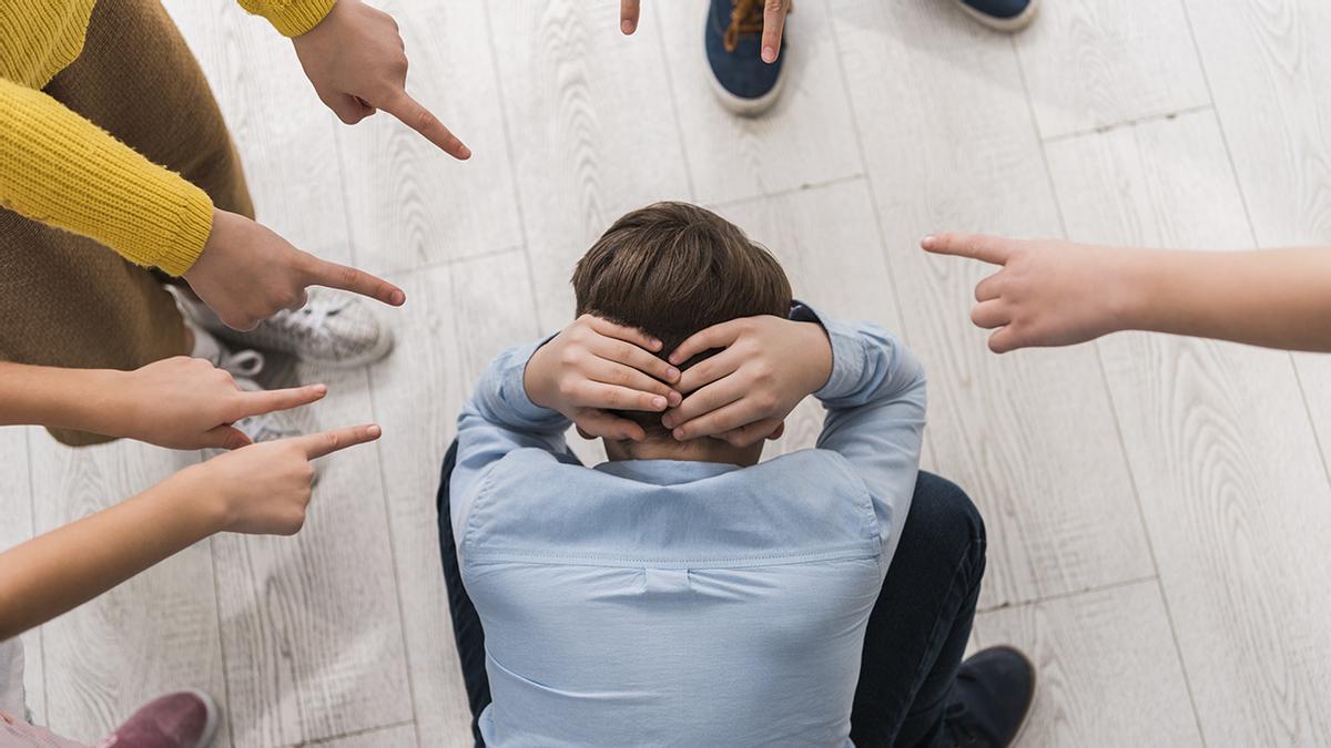Un niño sufriendo "bullying"