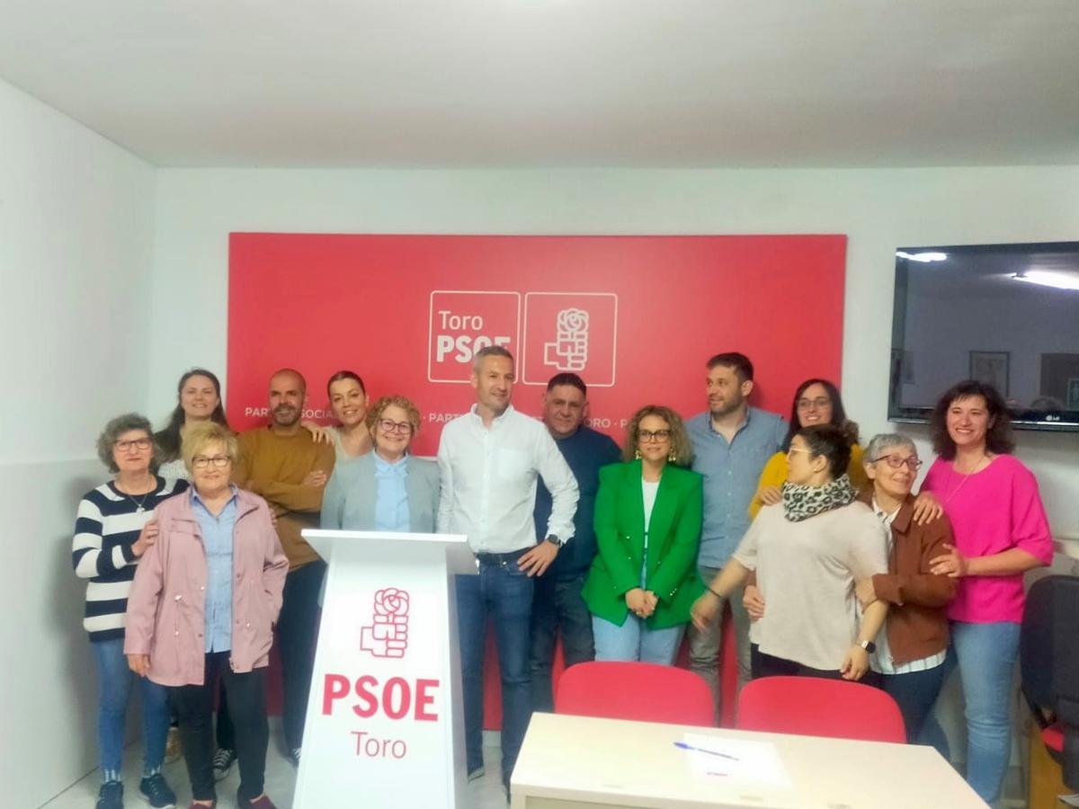Integrantes de la candidatura del PSOE en Toro