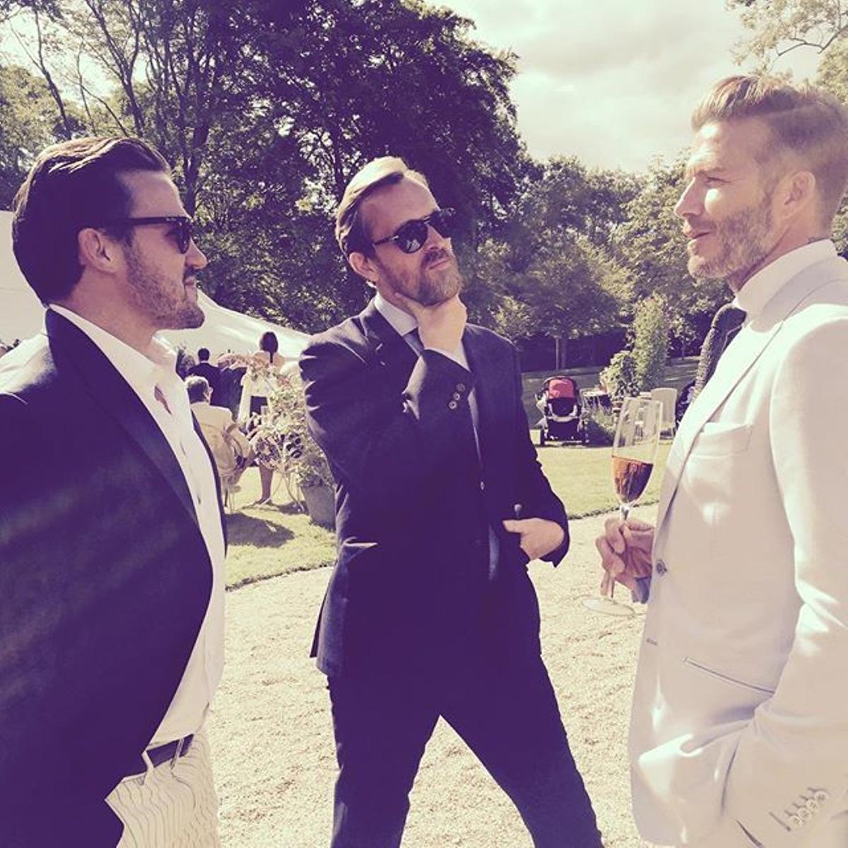 David Beckham en la boda de Guy Ritchie