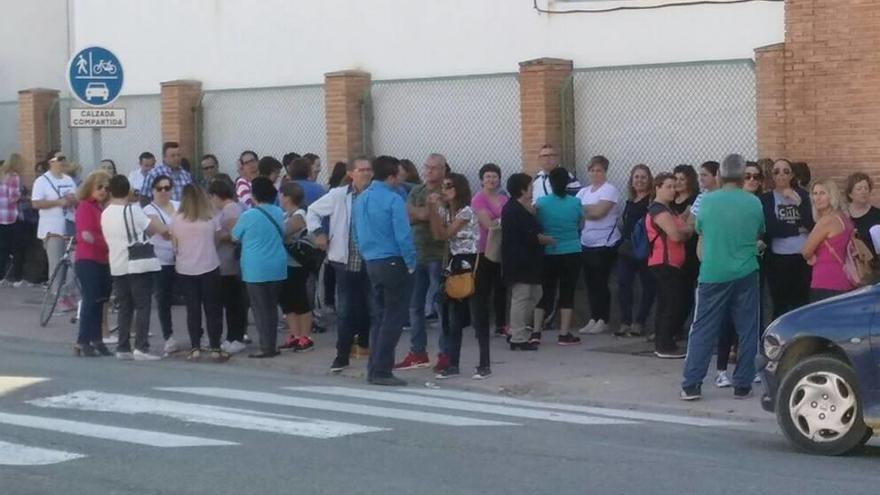 Una de las protestas de los trabajadores de Cofrusa .