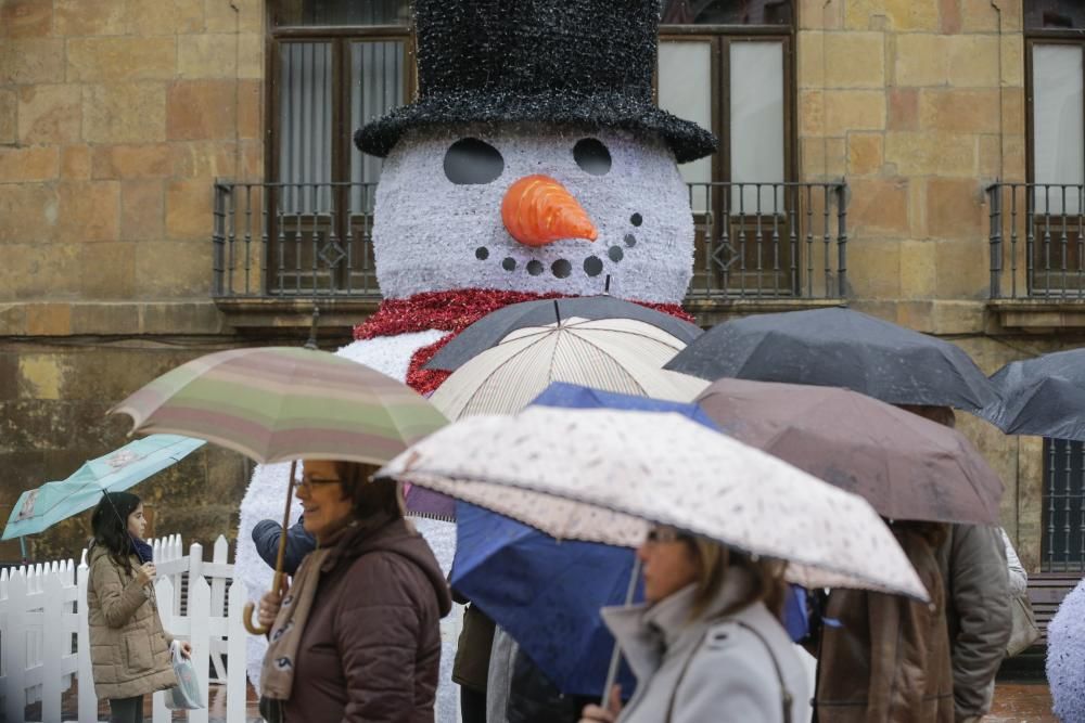 Los efectos del temporal "Ana" en Asturias