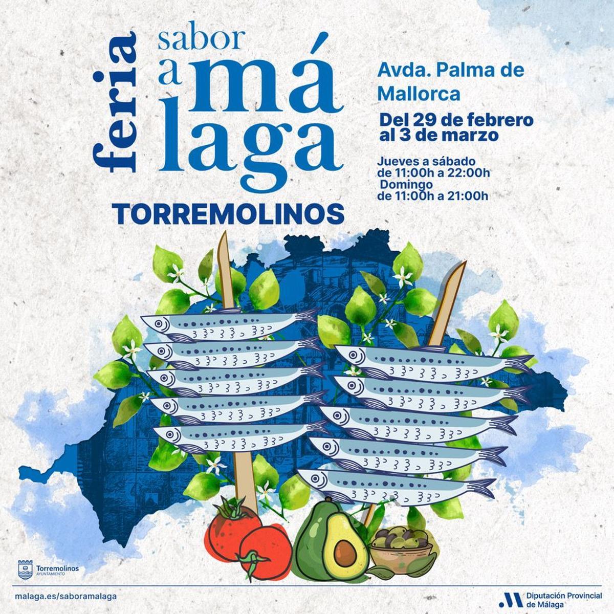 Cartel de la Feria de Sabor a Málaga de Torremolinos