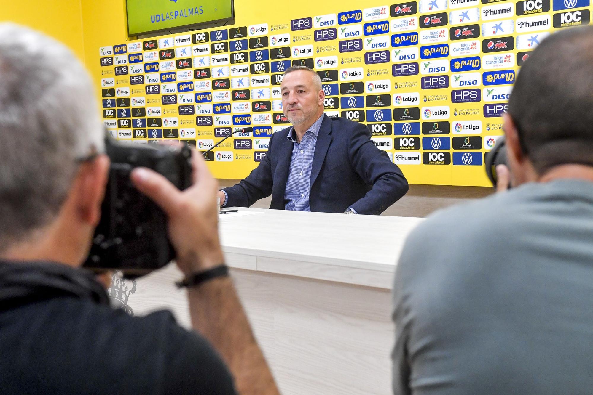 Rueda de prensa de Miguel Ángel Ramírez sobre la UD Las Palmas de la 22/23