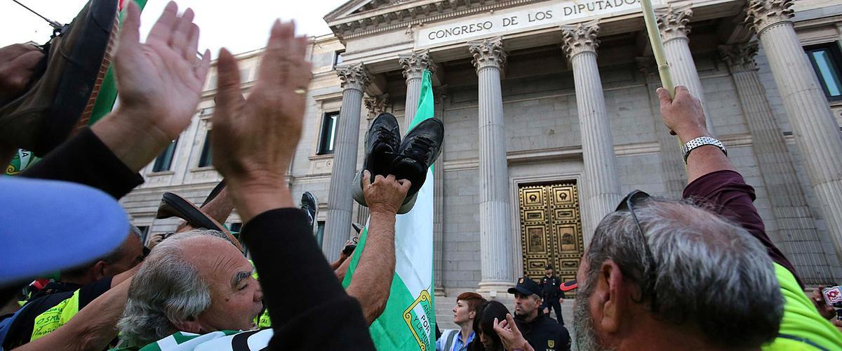 Protesta ante el Congreso de los Diputados