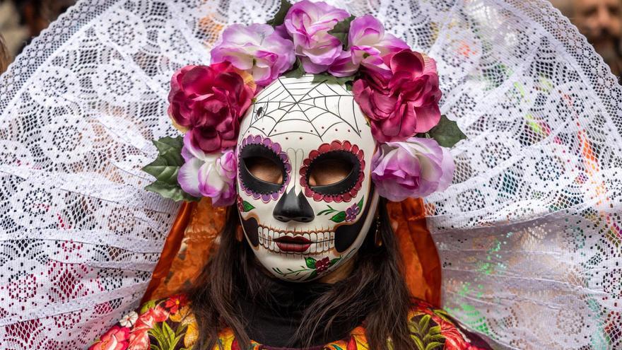 Desfile de catrinas en Barcelona.