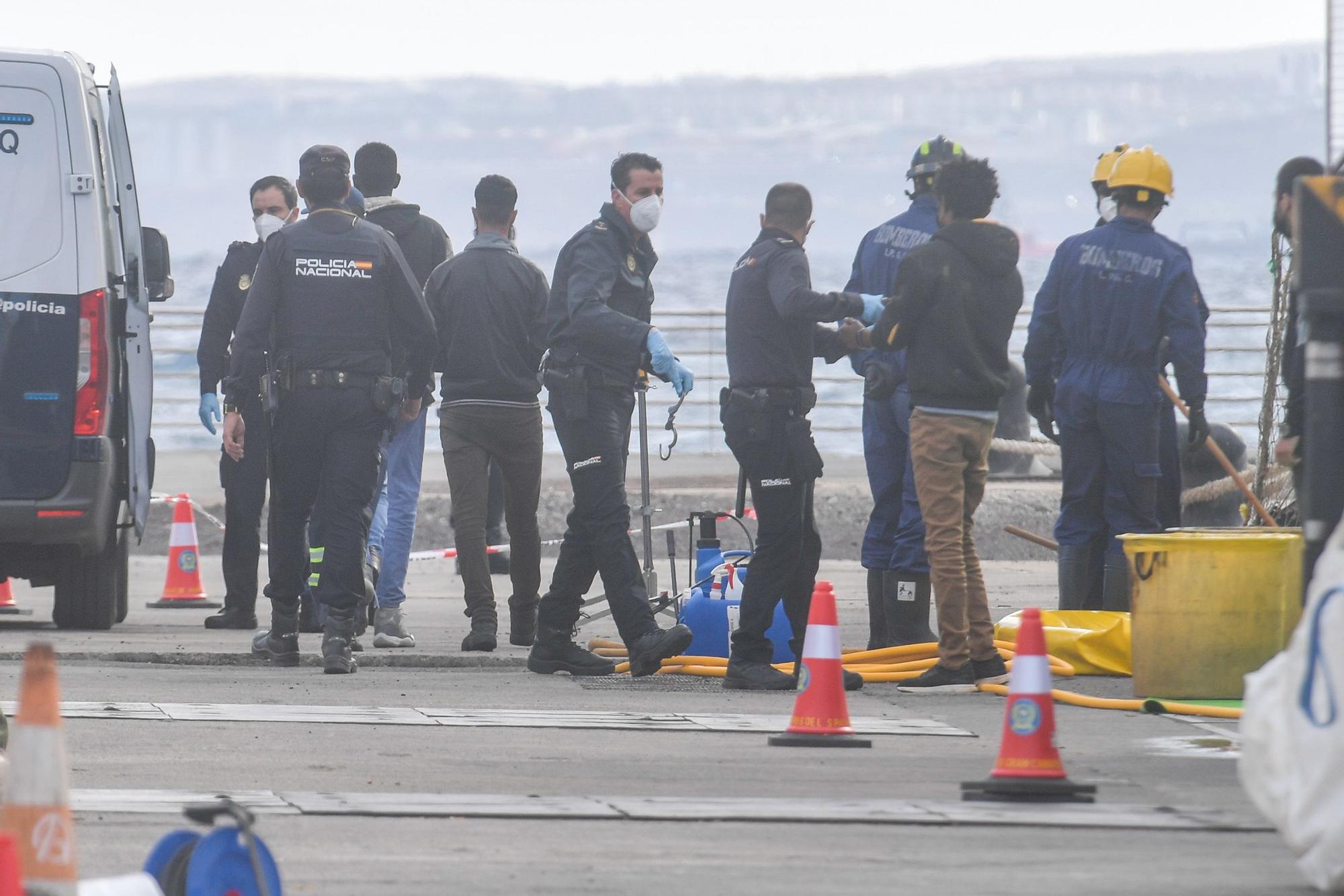 Desembarco de la cocaína del 'Orión 5' en el Puerto de Las Palmas