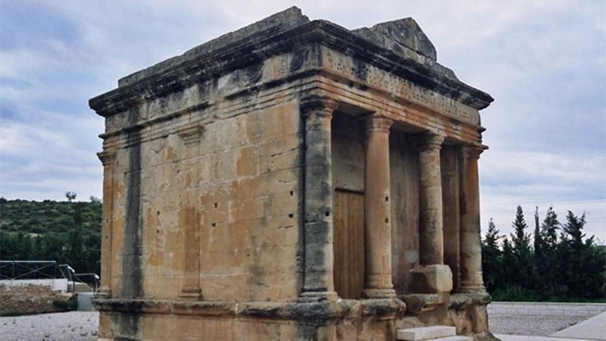 Mausoleo de Fabara, a 138 kilómetros de la capital aragonesa