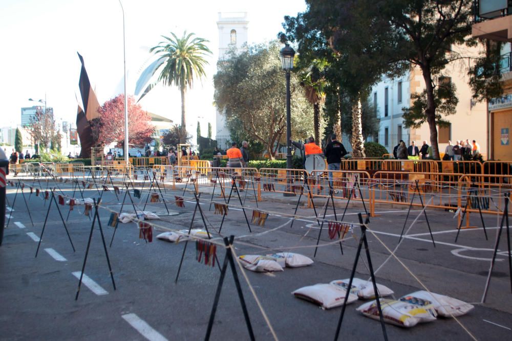 Mini-mascletà conmemorativa de la declaración de las Fallas como Patrimonio de la Humanidad