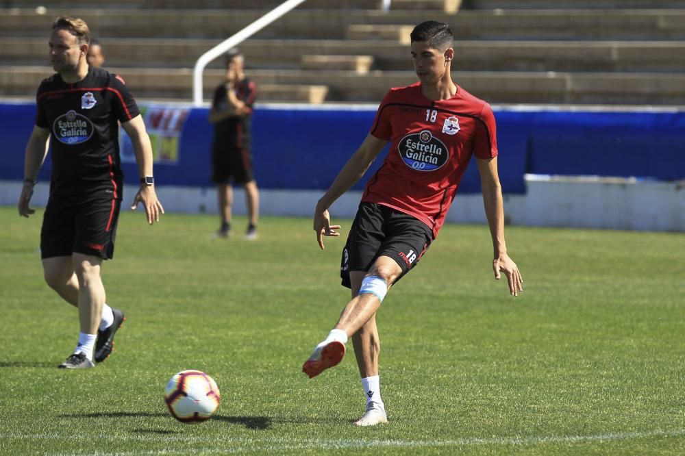 El Dépor prepara en Benidorm el partido del Elche