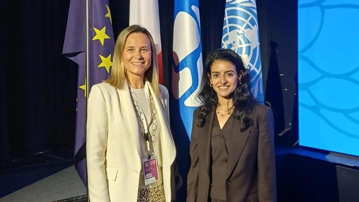 La concejala de Turismo de València, Paula Llobet, en el acto celebrado en Malta.