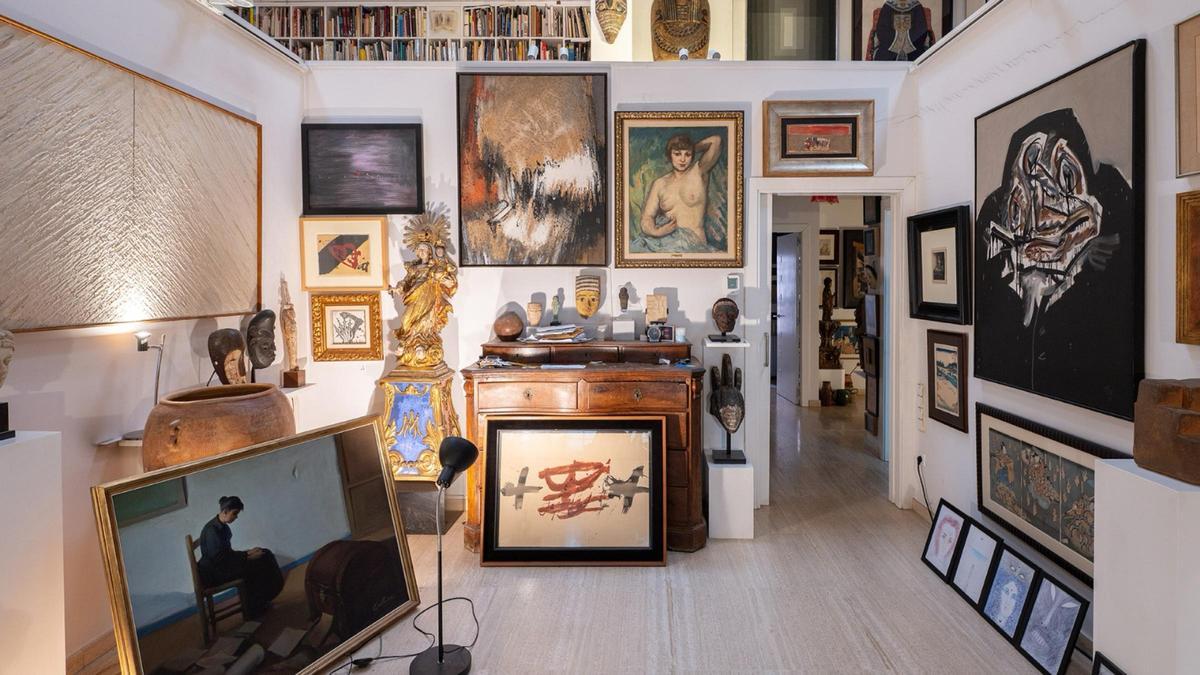 Algunes de les obres que formen la col·lecció Gimferrer que es podran veure al Centre d'Art de Banyoles.