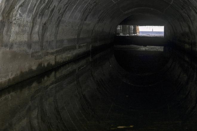 Visita a las entrañas del Guiniguada tras la limpieza