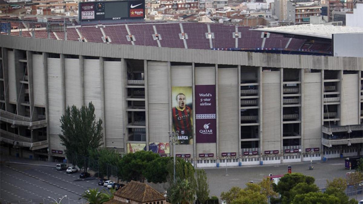 Una imagen exterior del coliseo barcelonista, que este miércoles cumple 58 años de su inauguración