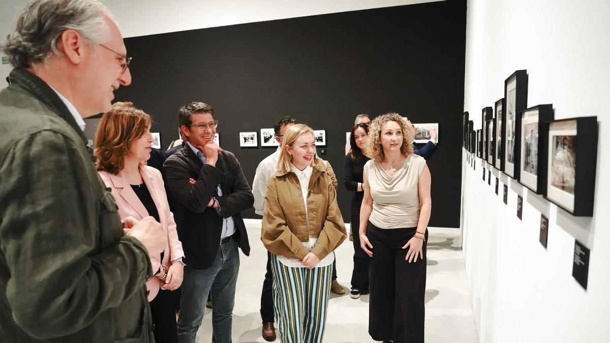 Inauguración de la exposición dedicada a Luis Vidal Corella en el Museo Textil de Ontinyent, meses atrás.