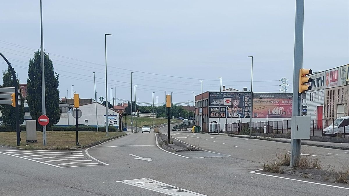 La avenida de los Campones, en Tremañes.