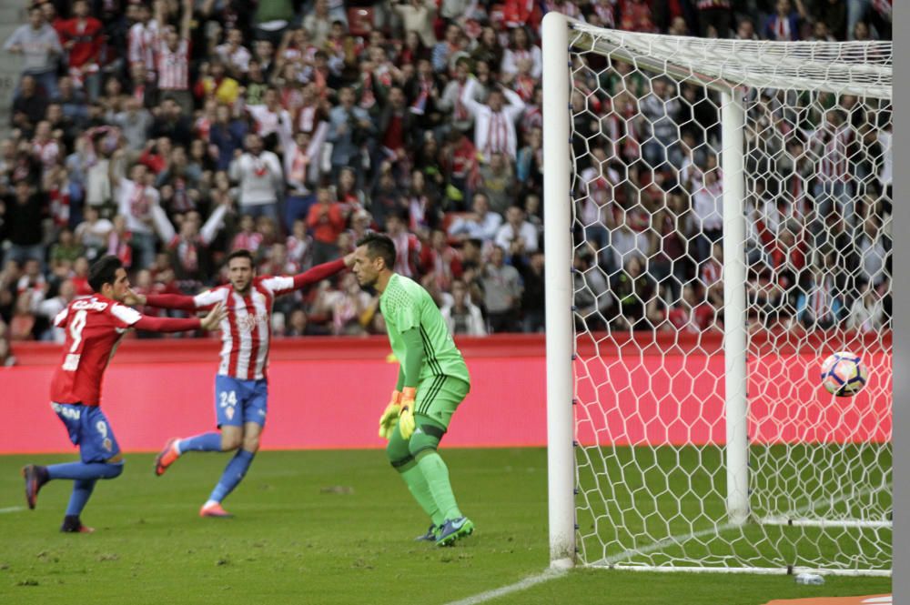 El partido entre el Sporting y el Valencia, en imágenes