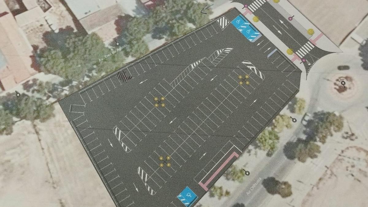 El nuevo parking que se prevé en Aspe.