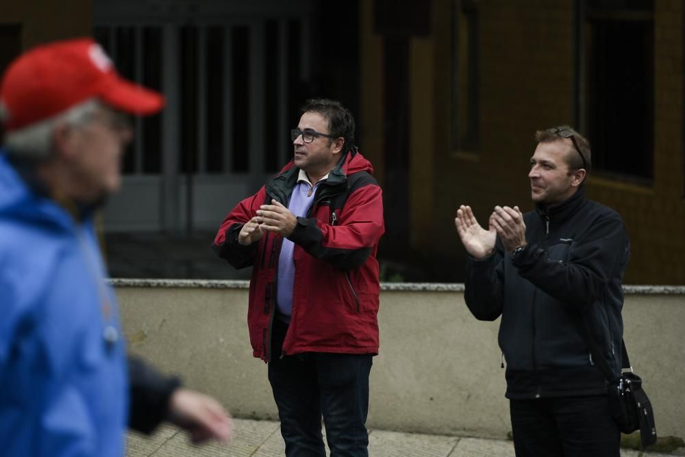 Marcha de trabajadores de Alcoa entre Avilés y Oviedo