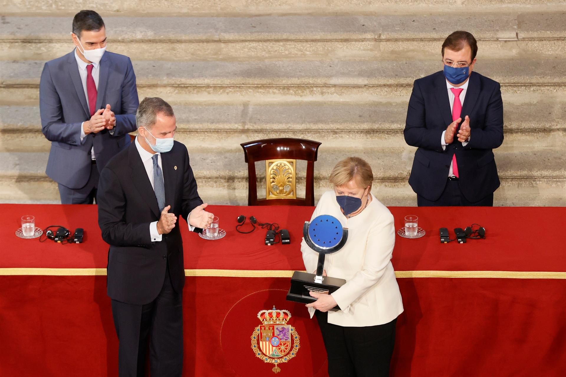 Entrega del premio Europeo Carlos V a Angela Merkel