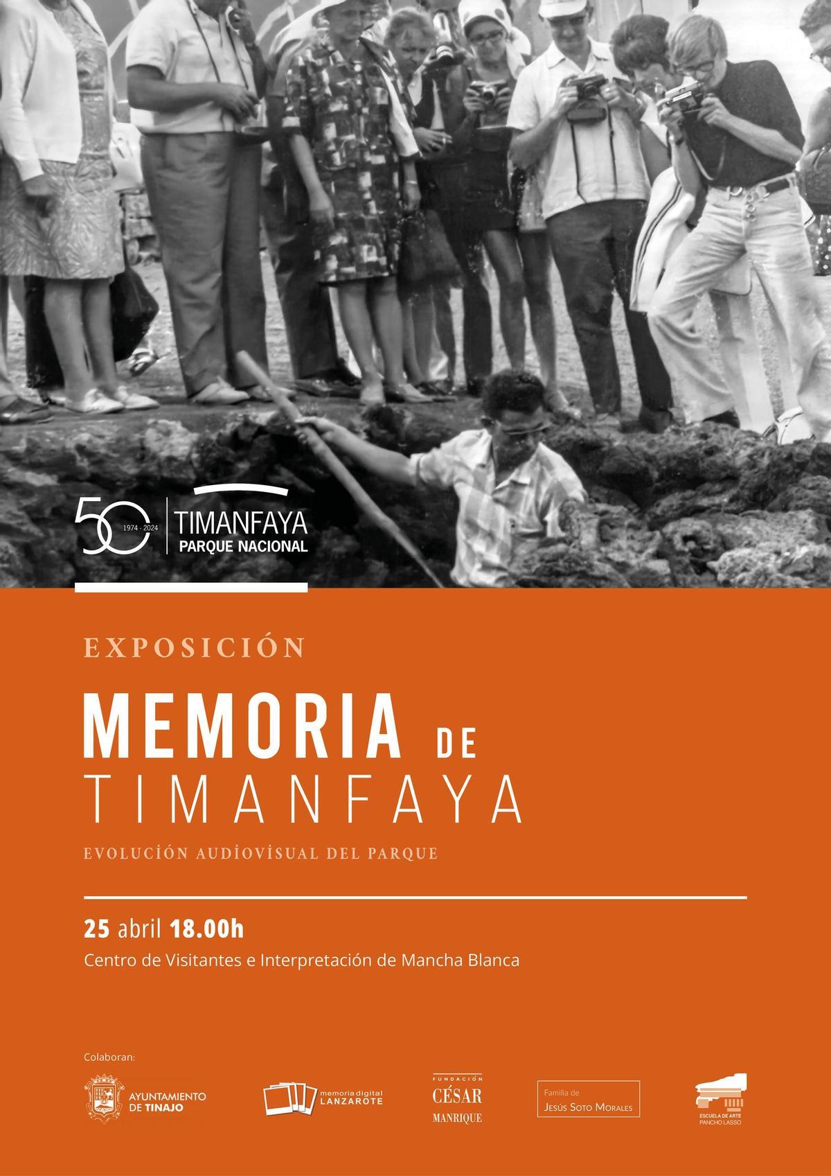 El Parque Nacional de Timanfaya inaugura una exposición retrospectiva que muestra la la labor de conservación del paisaje y la evolución de la isla