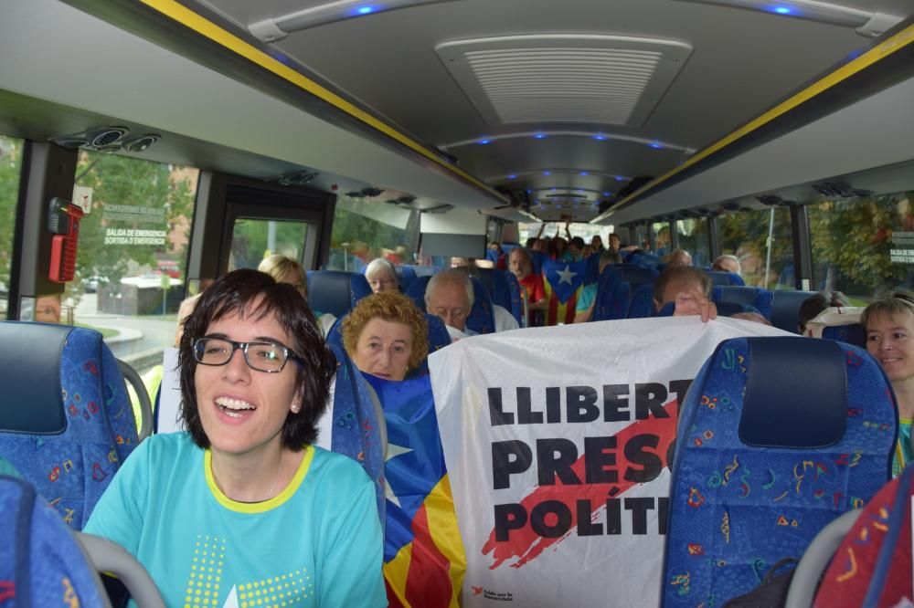 Berguedans a la manifestació de la Diada