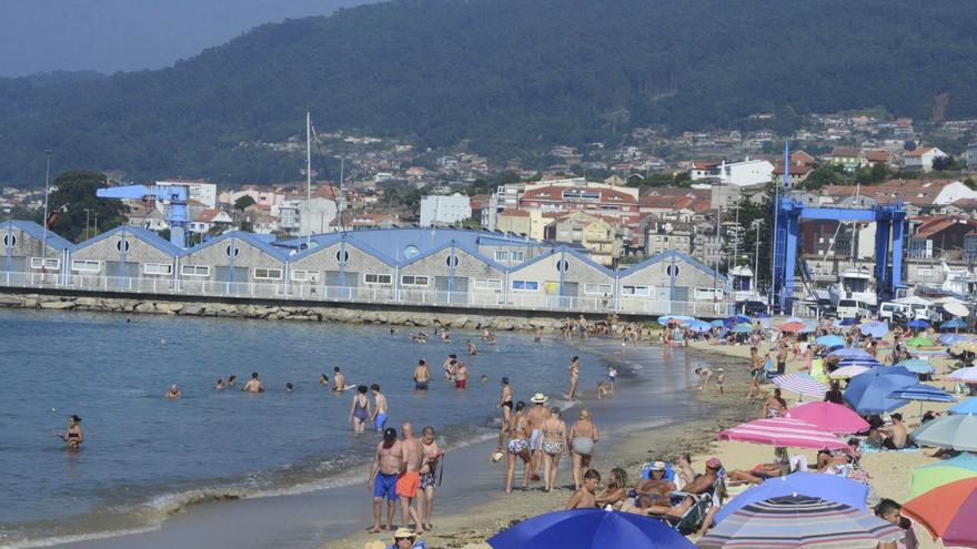 El agua de las playas de O Morrazo presenta hasta 6ºC de diferencia en una clara tendencia al alza
