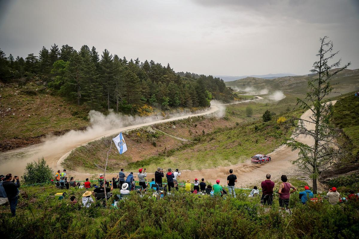 Uno de los tramos del WRC Vodafone Rally de Portugal.