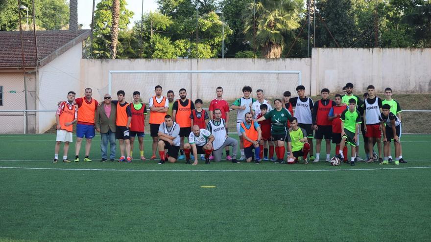 Entrenamiento de los equipos de la liga de fútbol inclusivo del Atlético Veracruz