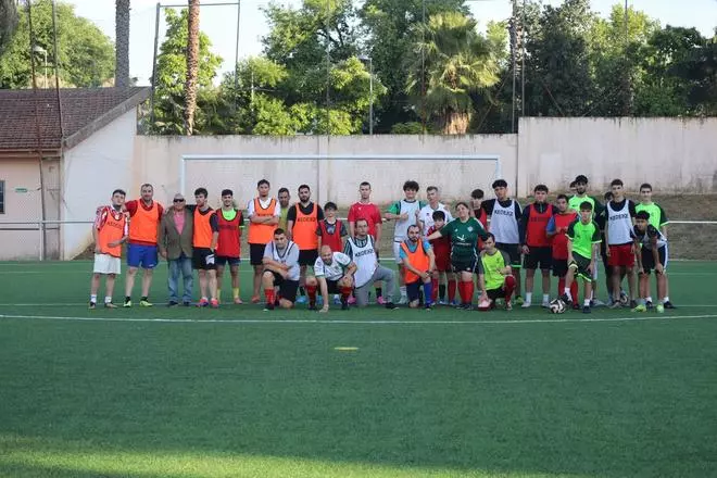 Entrenamiento de los equipos de la liga de fútbol inclusivo del Atlético Veracruz