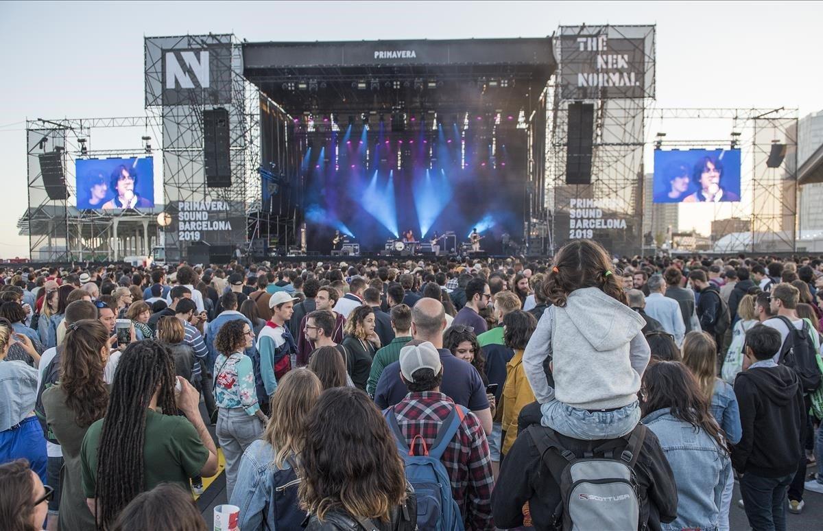 Jornada de puertas abiertas en el Primavera Sound en el Fórum de Barcelona.