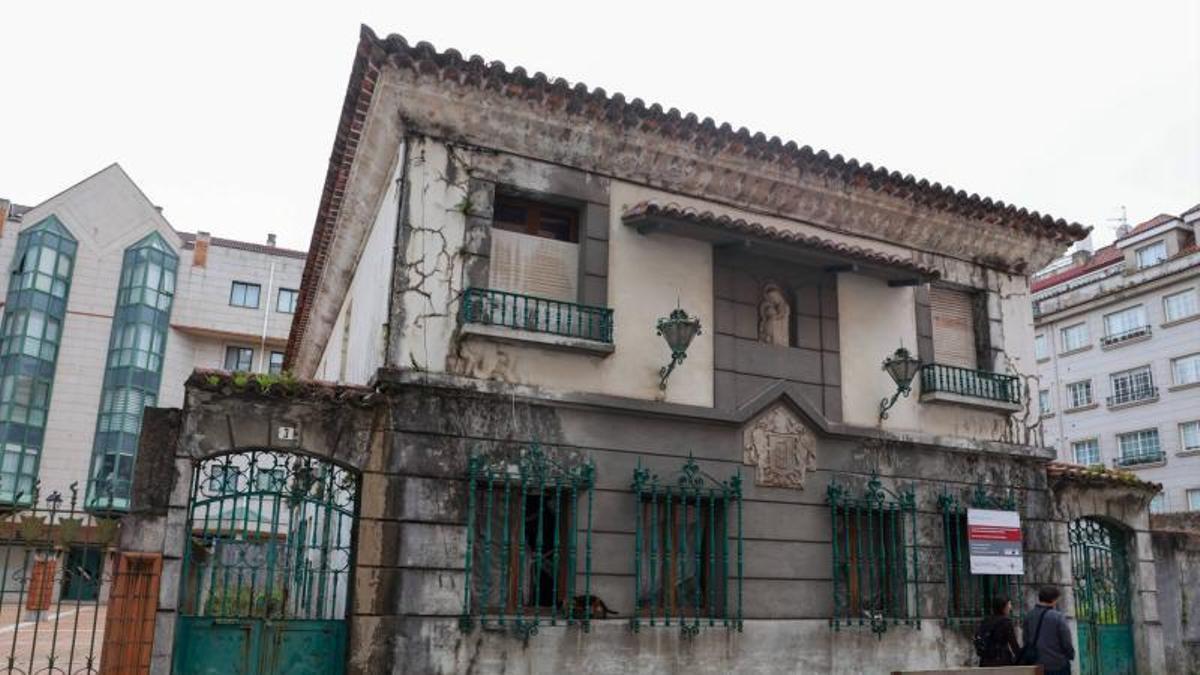 La Casa Jaureguizar, en pleno centro de Vilagarcía.