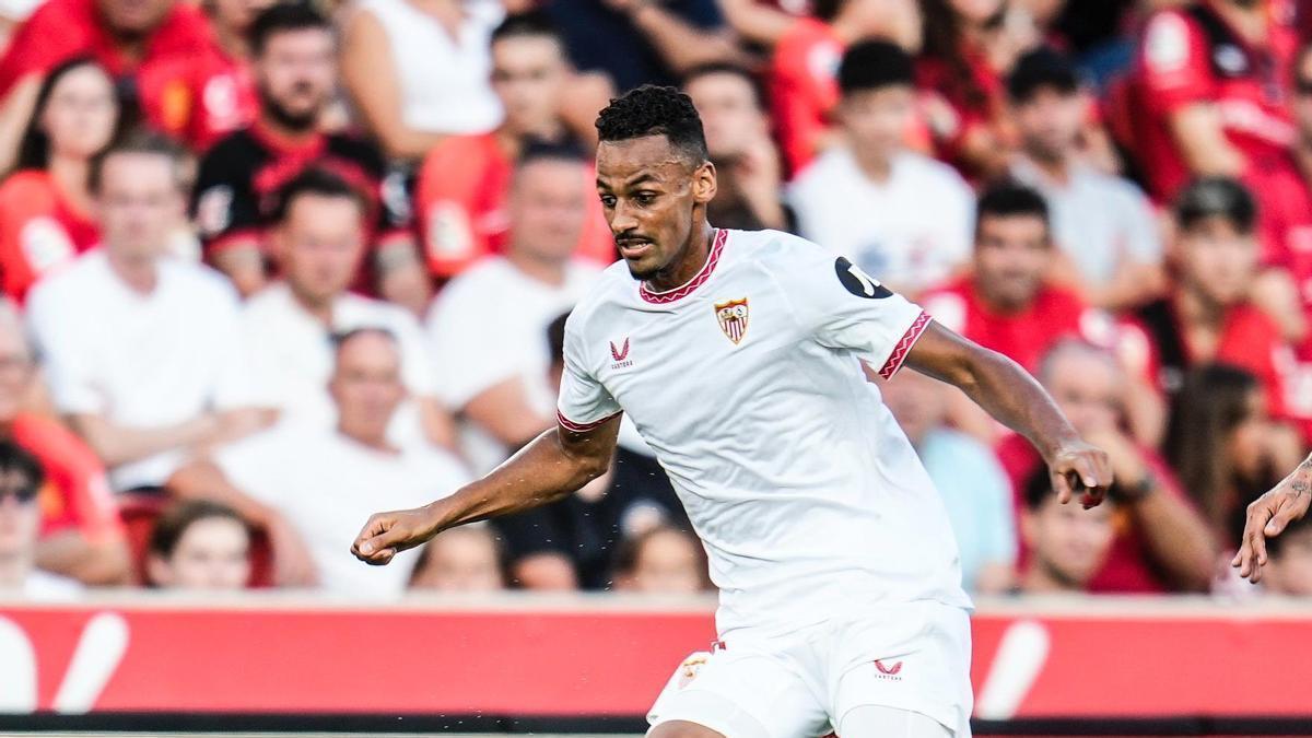 Djibril Sow en el encuentro del Sevilla ante el Mallorca en Son Moix