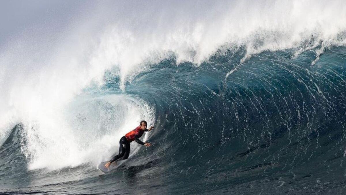 Un momento de la competición del Billabong Quemao Class en La Santa.