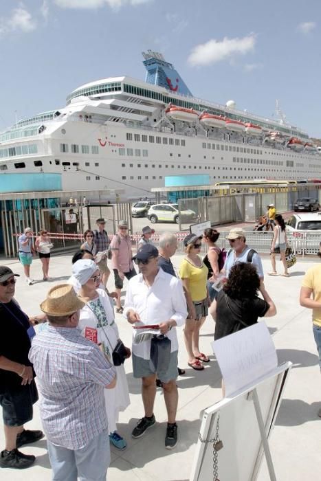 Turistas en Cartagena en el Puente de agosto