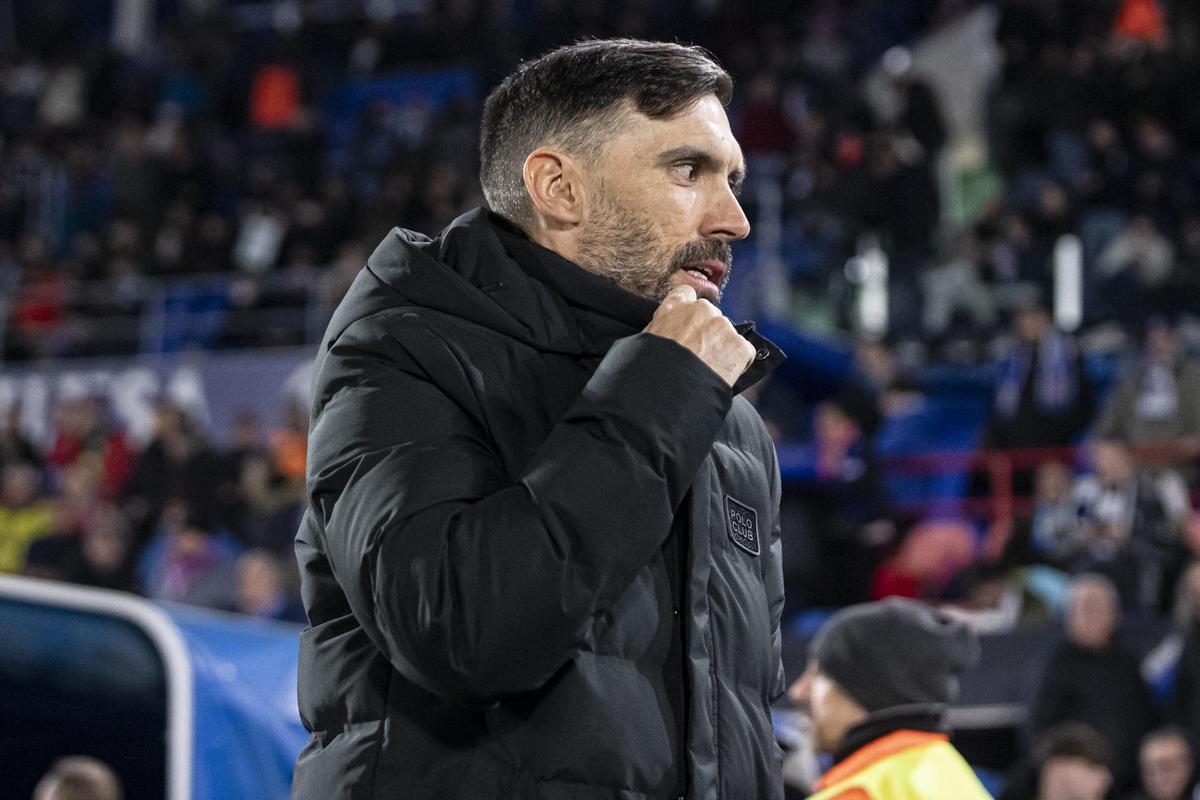 Eder Sarabia, antes del Elche-Getafe de la jornada 14