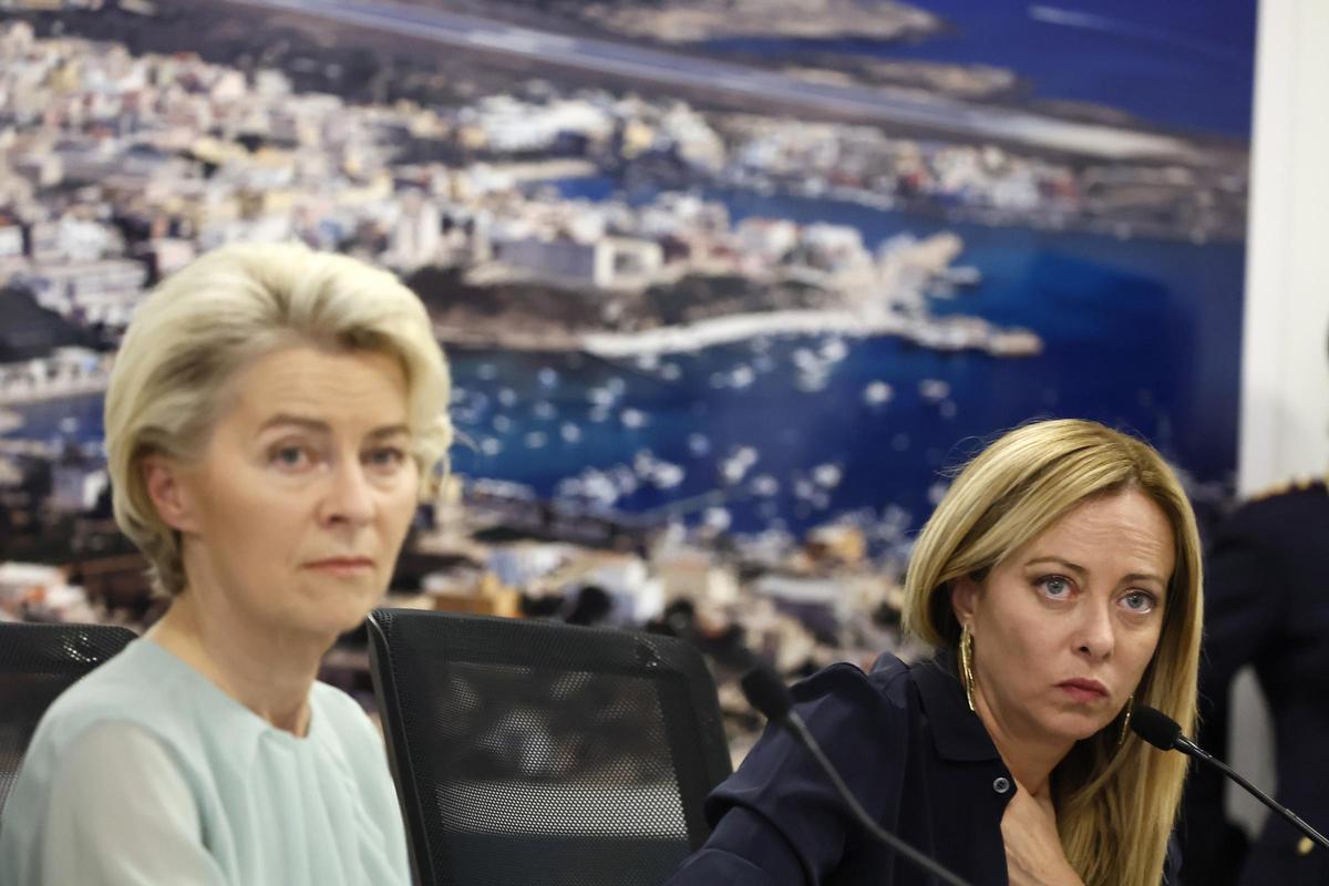 Von der Leyen visita Lampedusa invitada por Meloni